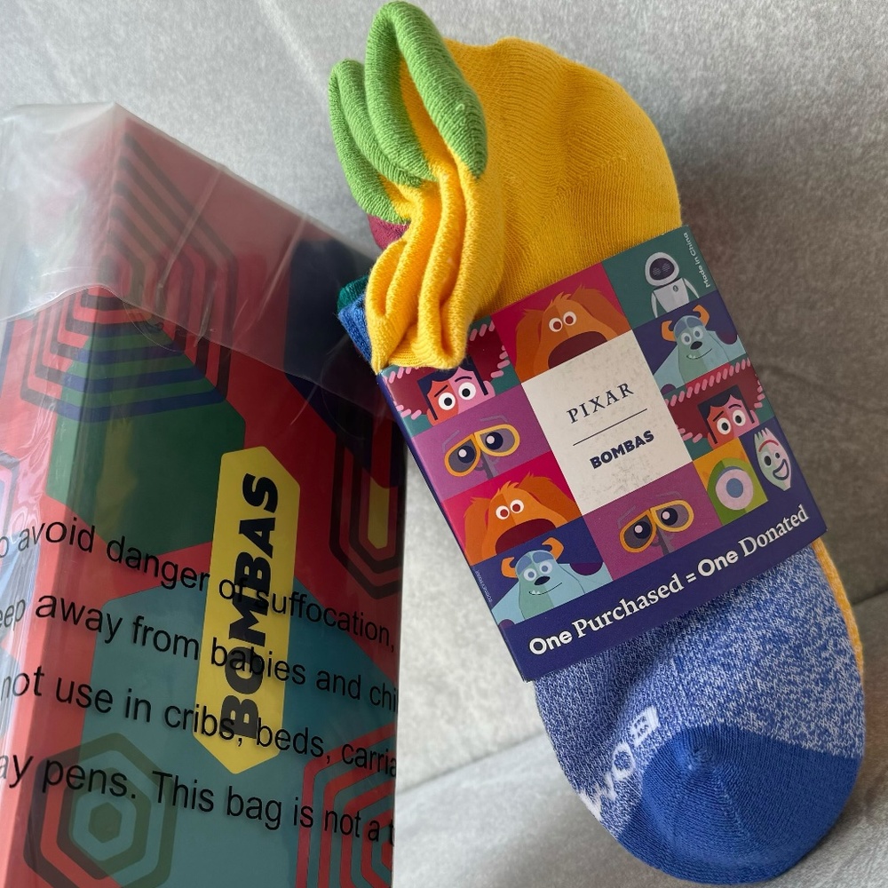 Bombas Pixar Ankle Sock 4-Pack (with box)